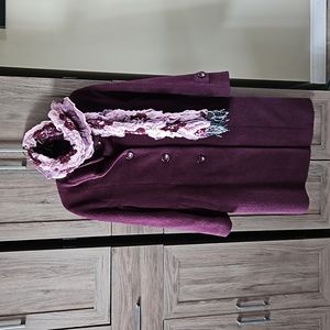 Manteau laine mohair/alpaca wool coat